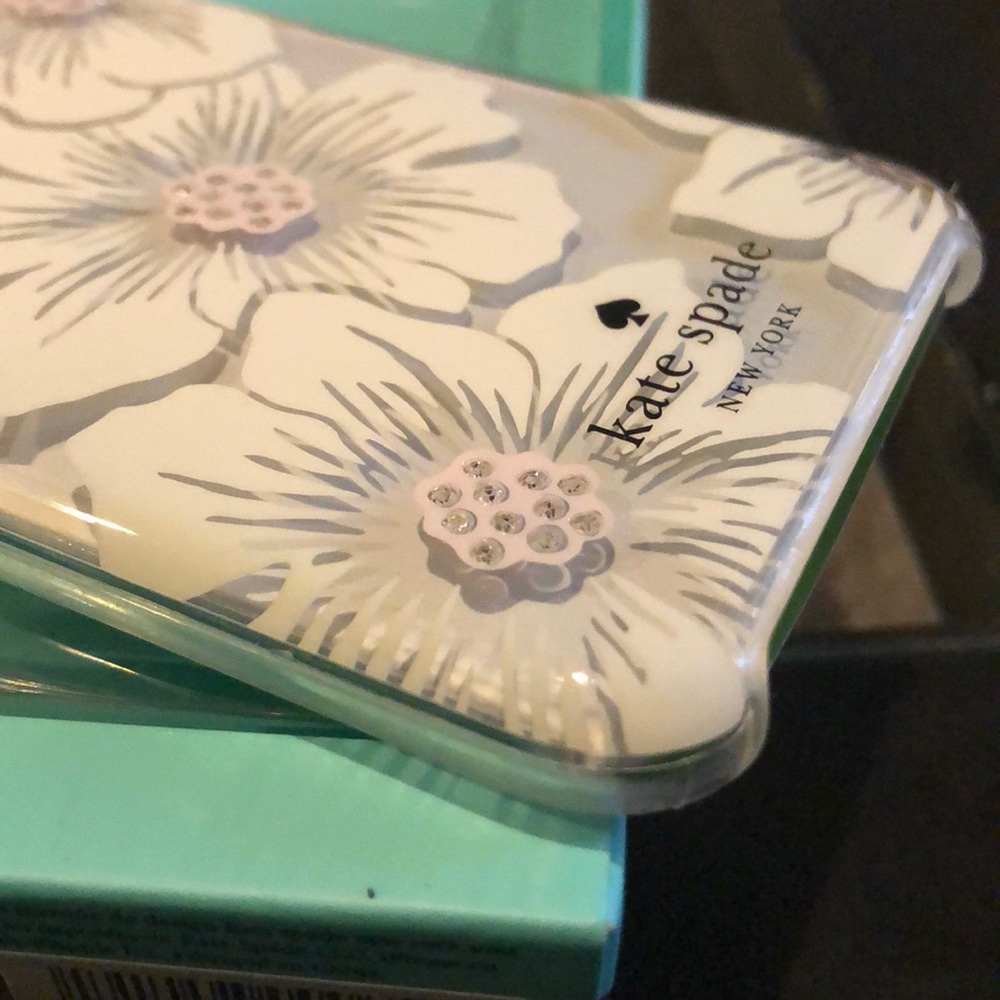 Kate spade iPhone 7 6 white floral case hardshell - Picture 6 of 7